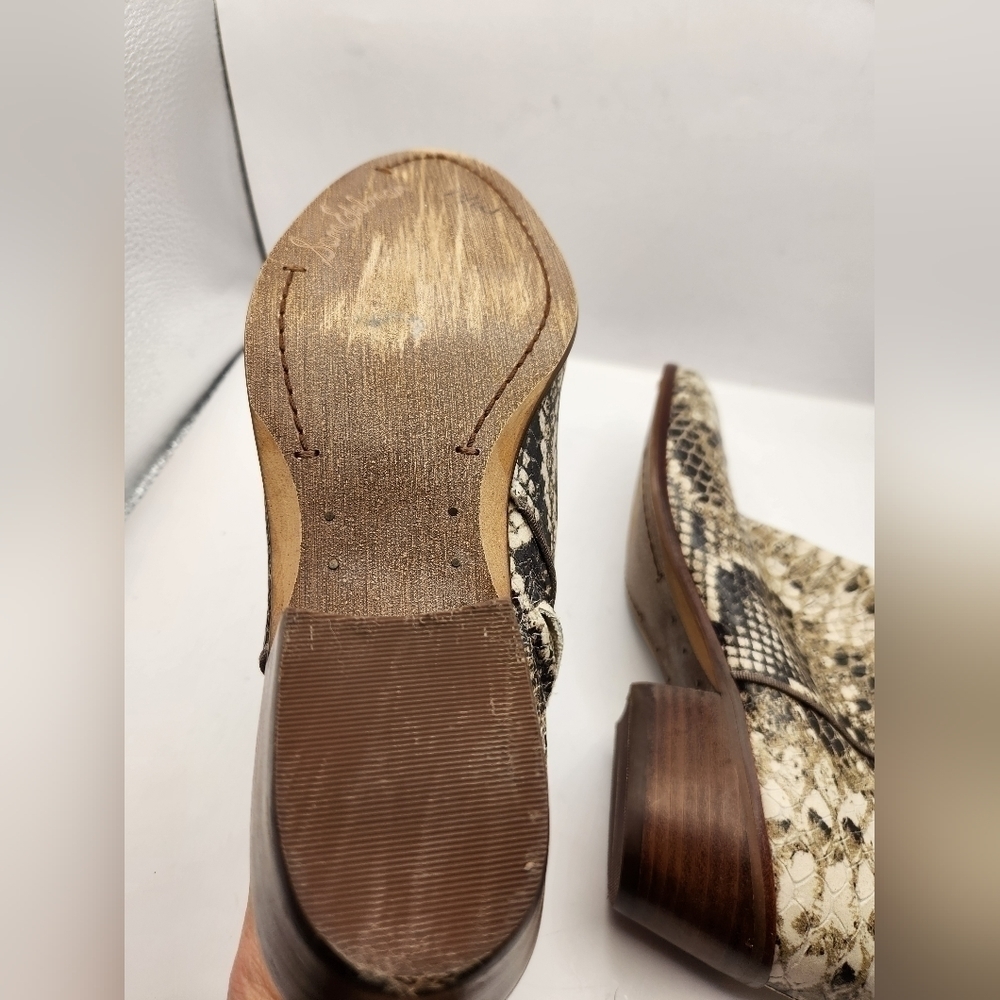 Sam Edelman Python Heeled Booties. Size 7 - image 6